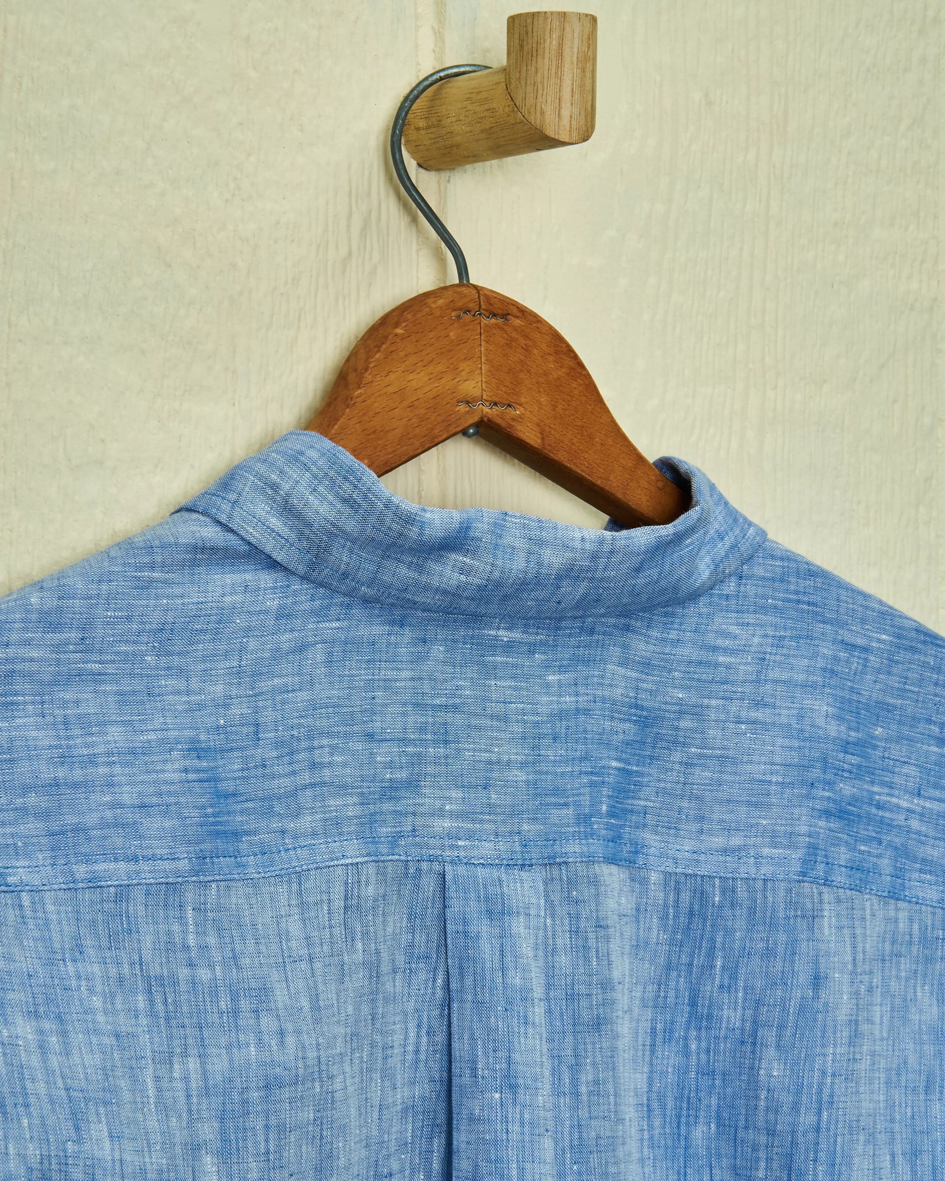 Linen Utility Shirt in Chambray