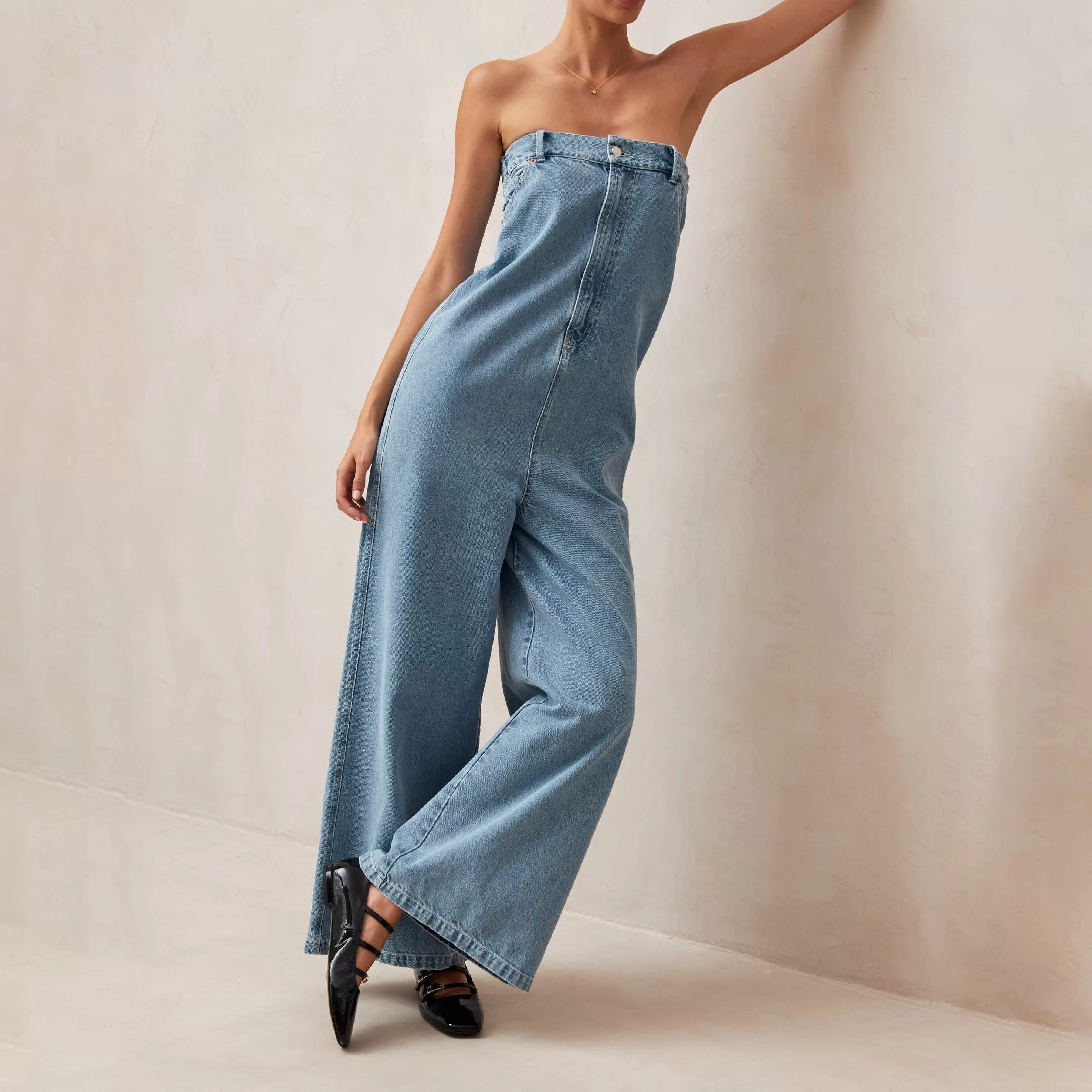 Lola Blue Denim Jumpsuit