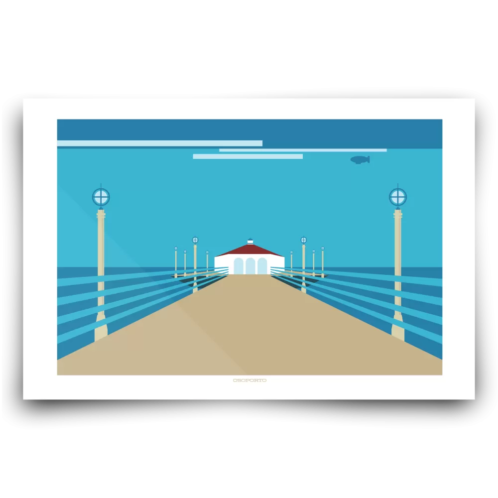 Manhattan Beach Pier: Roundhouse Graphic Print