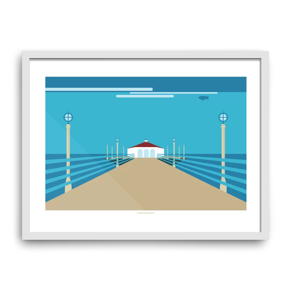 Manhattan Beach Pier: Roundhouse Graphic Print