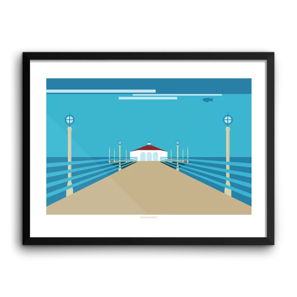 Manhattan Beach Pier: Roundhouse Graphic Print