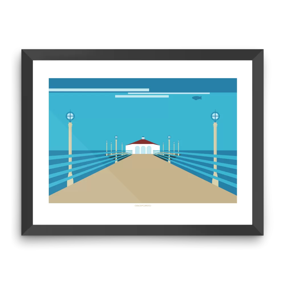 Manhattan Beach Pier: Roundhouse Graphic Print