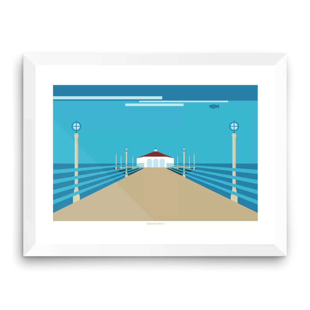 Manhattan Beach Pier: Roundhouse Graphic Print