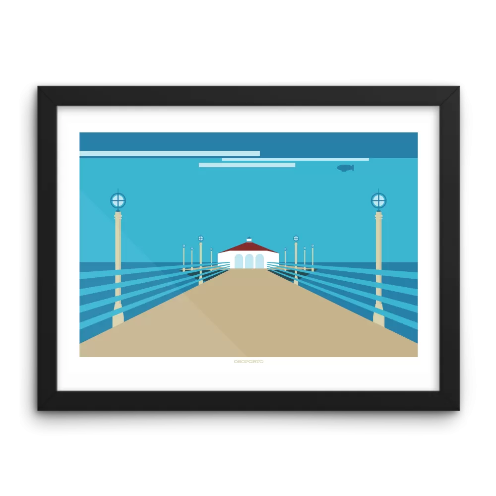 Manhattan Beach Pier: Roundhouse Graphic Print