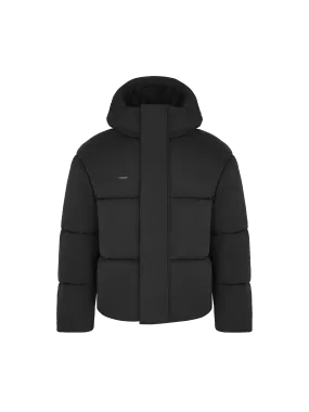 Men’s Flower-Warmth Recycled Nylon Puffer—black