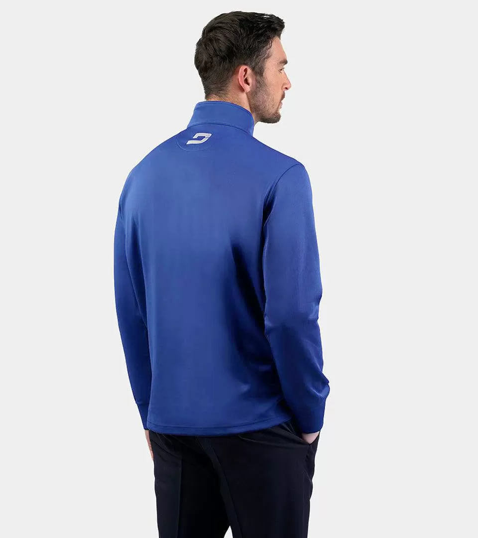 MEN'S ULTRA BLEND GOLF MIDLAYER 1/4 ZIP - BLUE