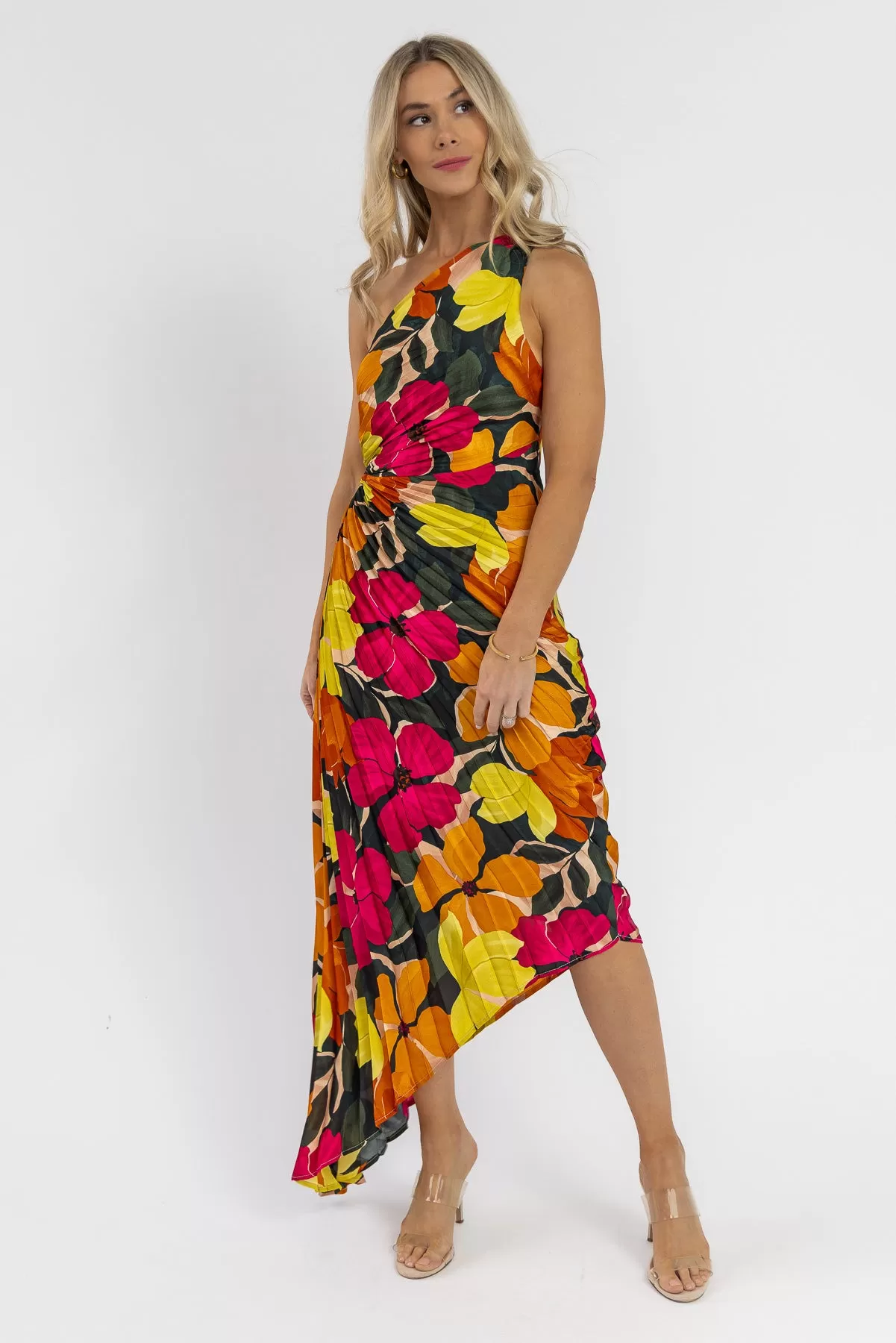 Monroe Pink Floral Maxi Dress