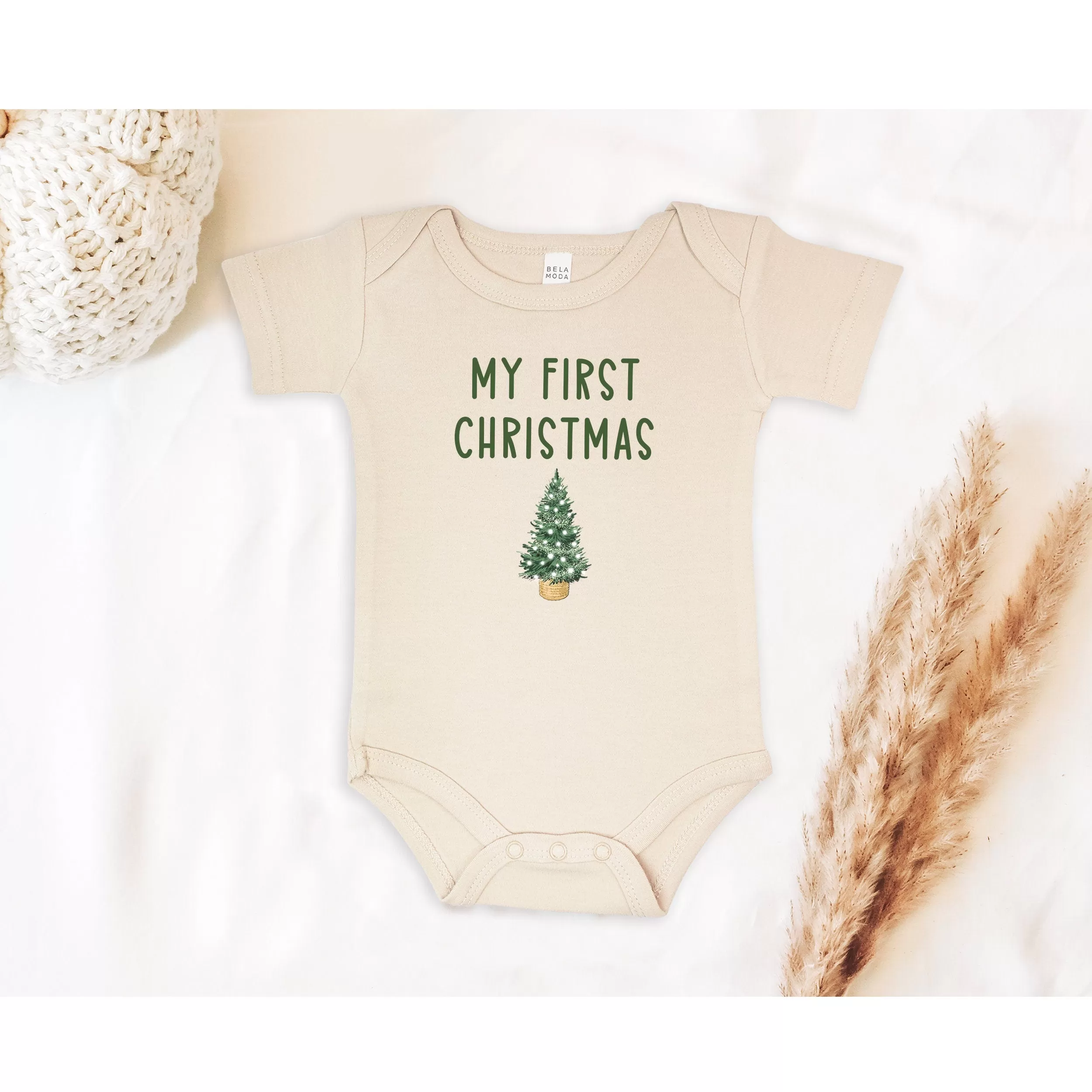 My First Christmas Baby Bodysuit