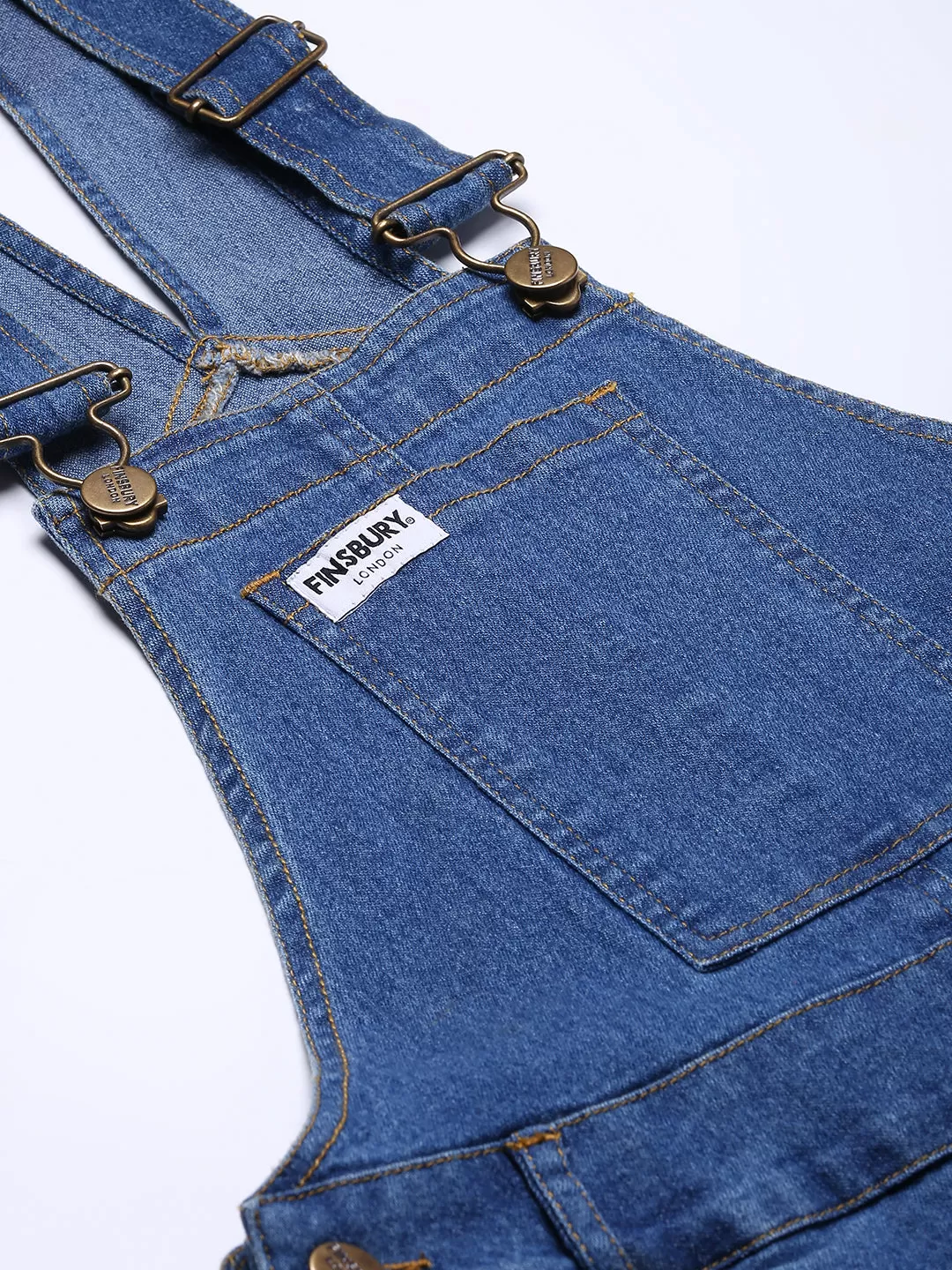 NaughtyDungaree® Womens Denim Dungaree with Bottom Eyelets