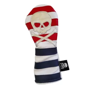 NEW! The Red, White & Blue Rugby Stripe Fairway Wood Headcover