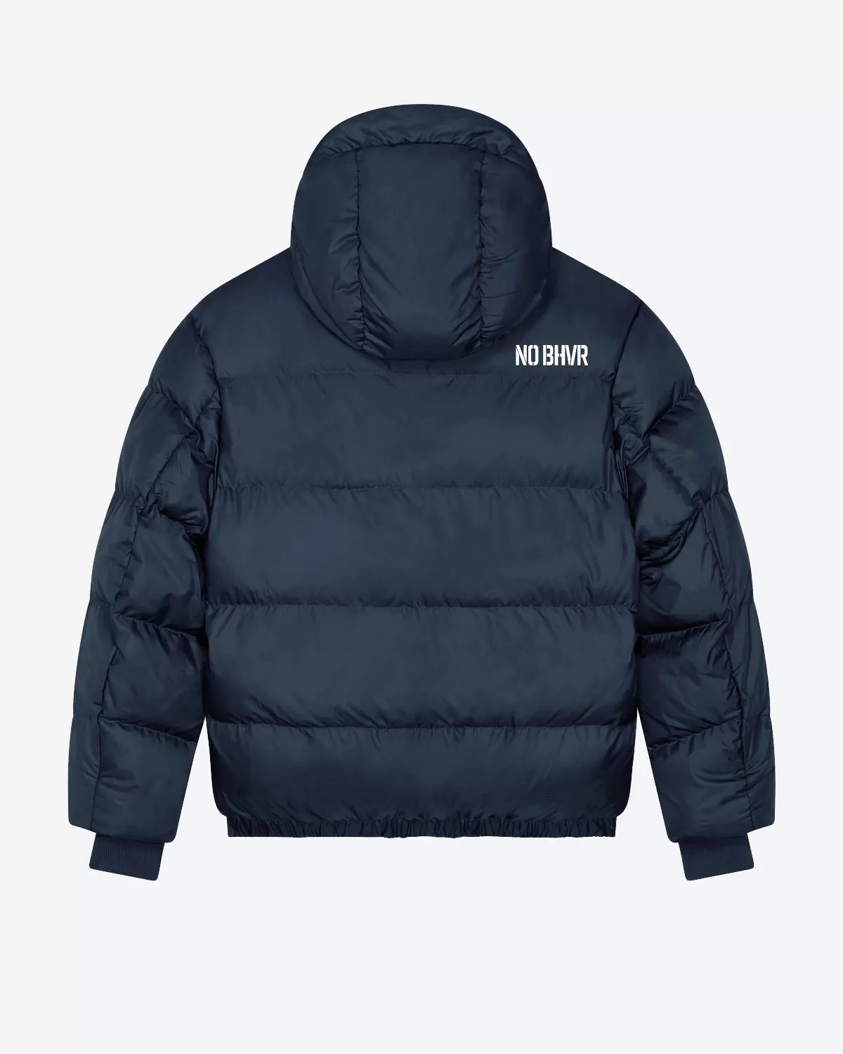 NO BHVR Varsity Oversized Puffer Jacket (Blue)