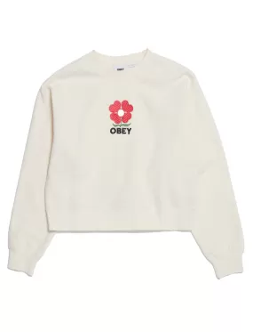 Obey Womens Amelia Crew Unbleached