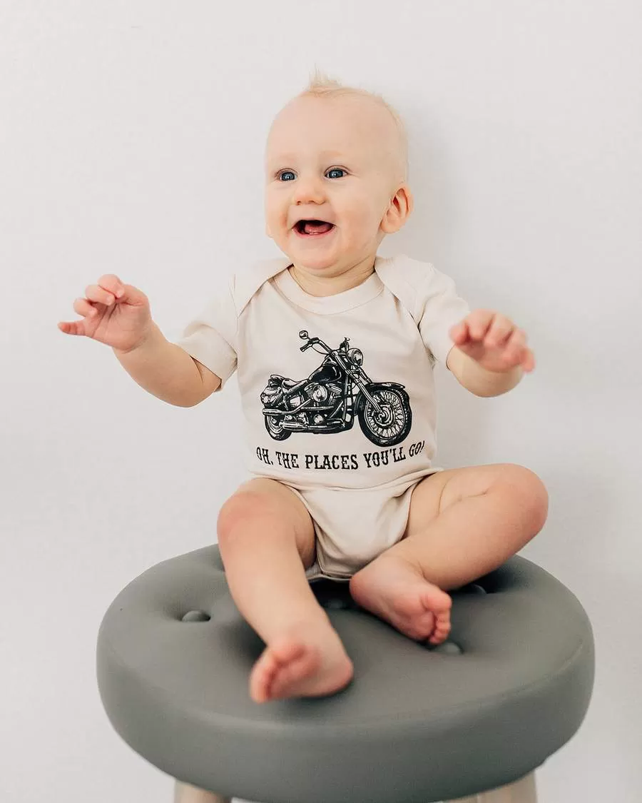 Oh The Places You'll Go Organic Baby Bodysuit