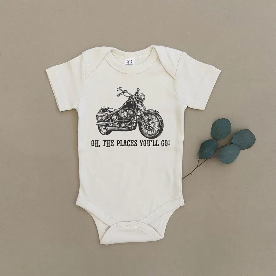 Oh The Places You'll Go Organic Baby Bodysuit