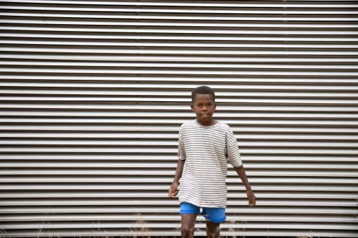 Oversized T-Shirt Navy Stripe