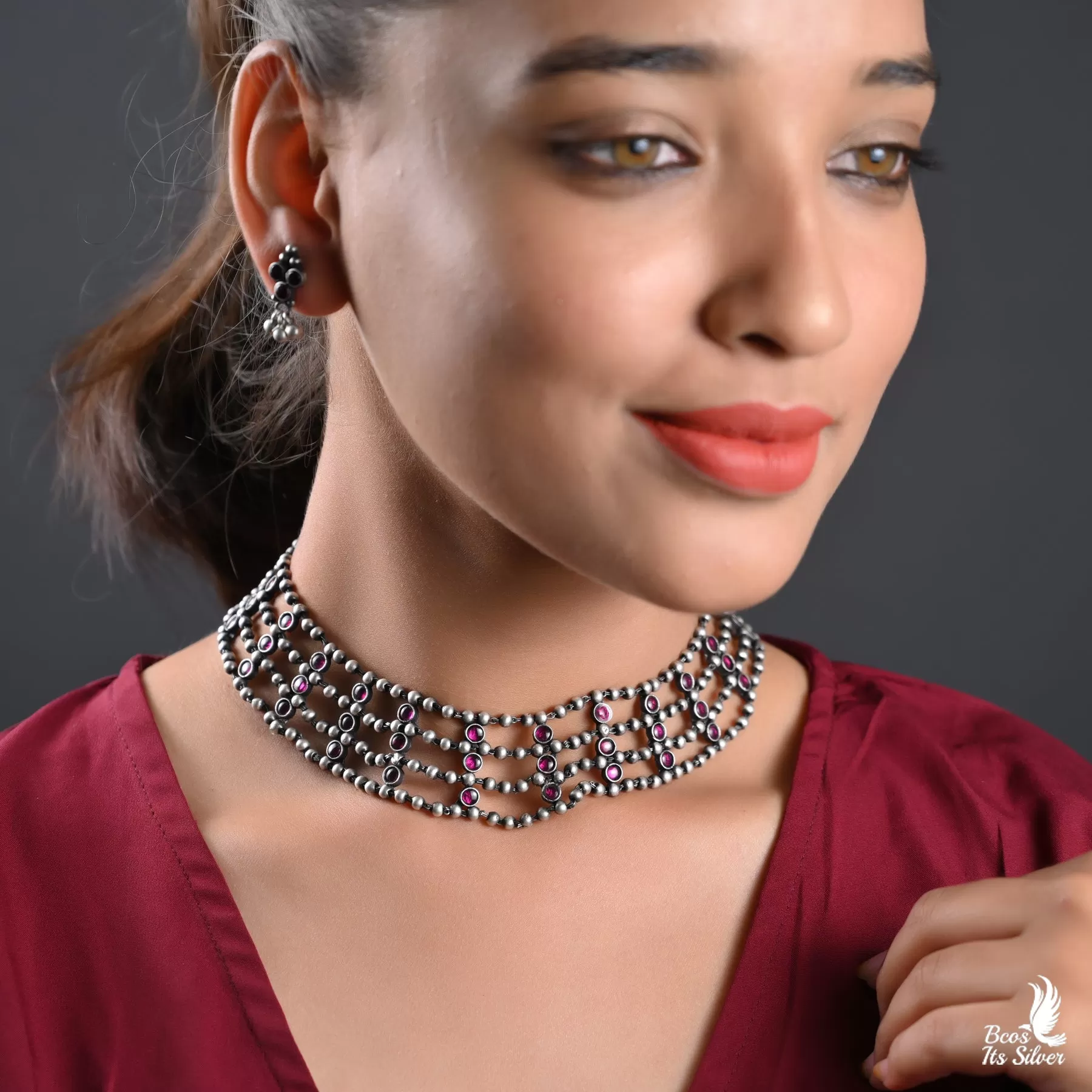 Oxidized Neckpiece - 2368