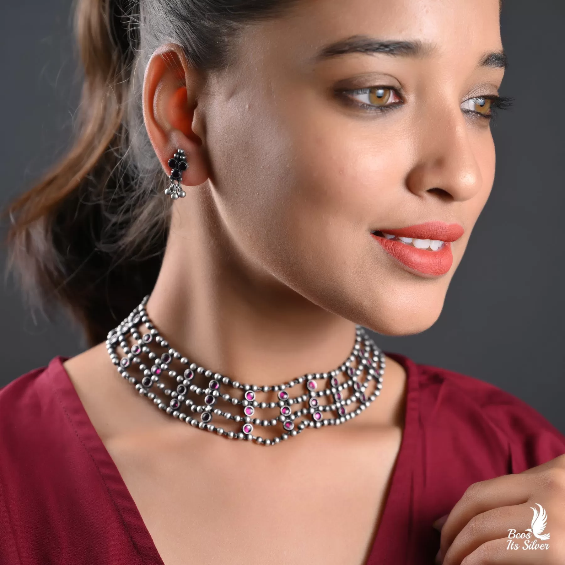 Oxidized Neckpiece - 2368