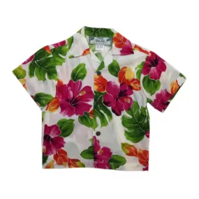 Pink Hibiscus Boys Shirts