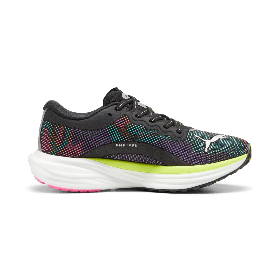 Puma Deviate Nitro 2 Women's  Running Shoes SS24 Puma Black-Lime Pow-Poison Pink