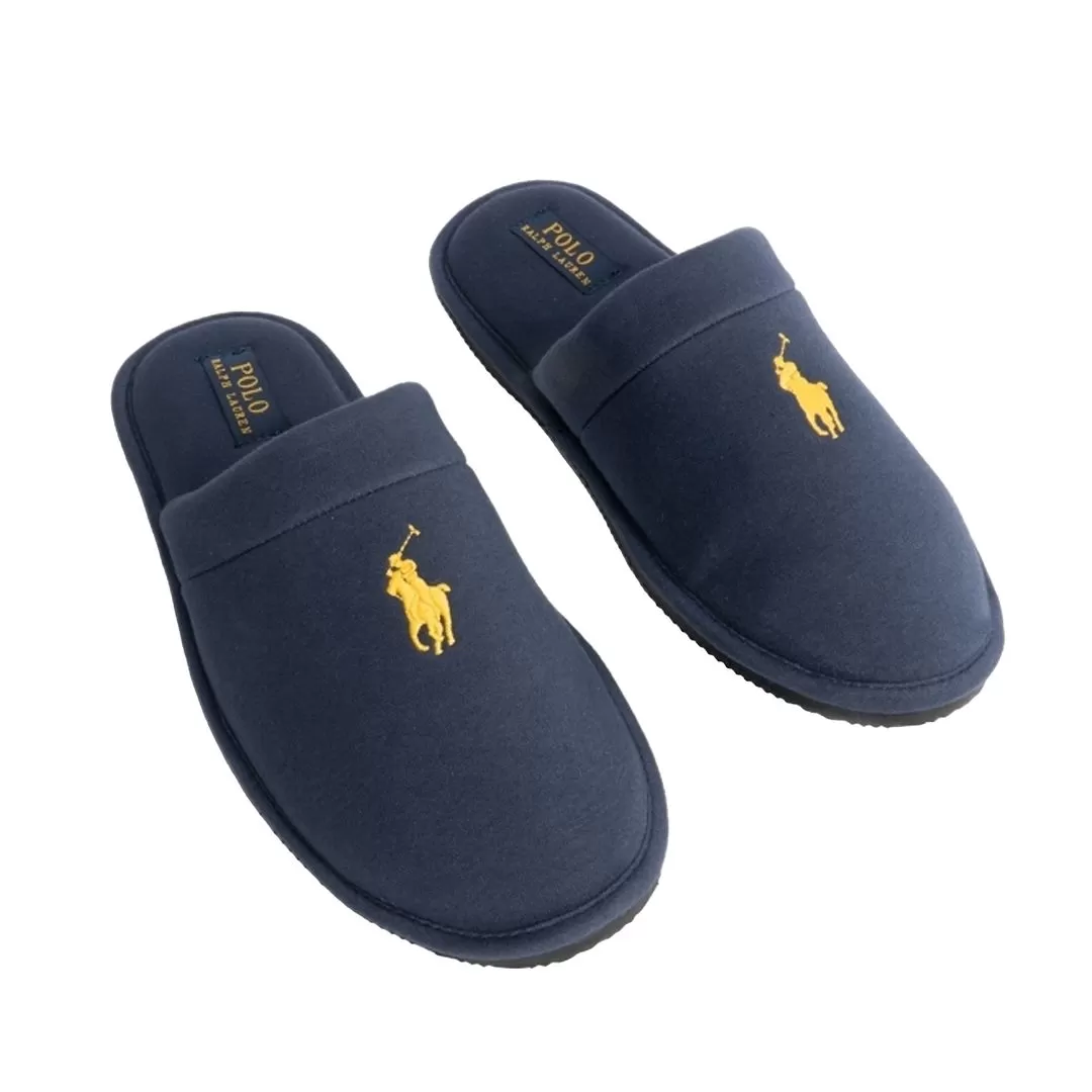 Ralph Lauren Navy Klarence Blue Mens Slippers