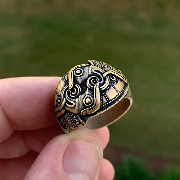 Ravens of Odin Ring - Bronze or Sterling Silver