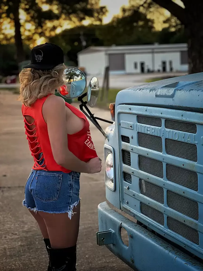 RELENTLESS CROP TANK TOP*ORANGE*