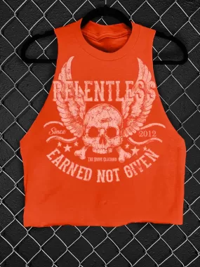 RELENTLESS CROP TANK TOP*ORANGE*