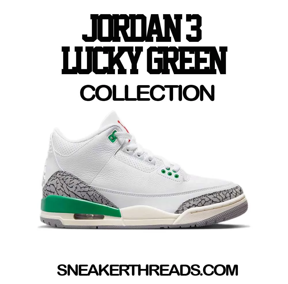 Retro 3 Lucky Green Shirt - Creme - Black