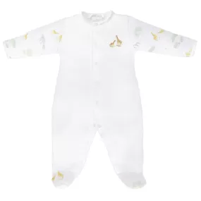 Safari Life Embroidery and Printed Footie | Baby Unisex