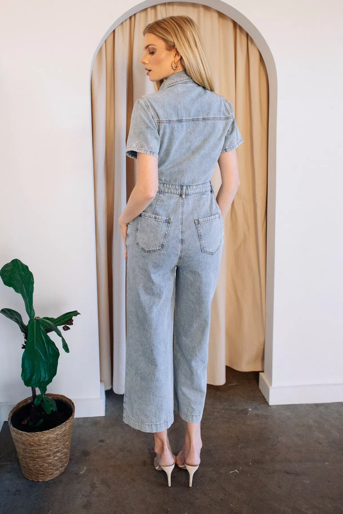 Sawyer Denim Utility Jumpsuit