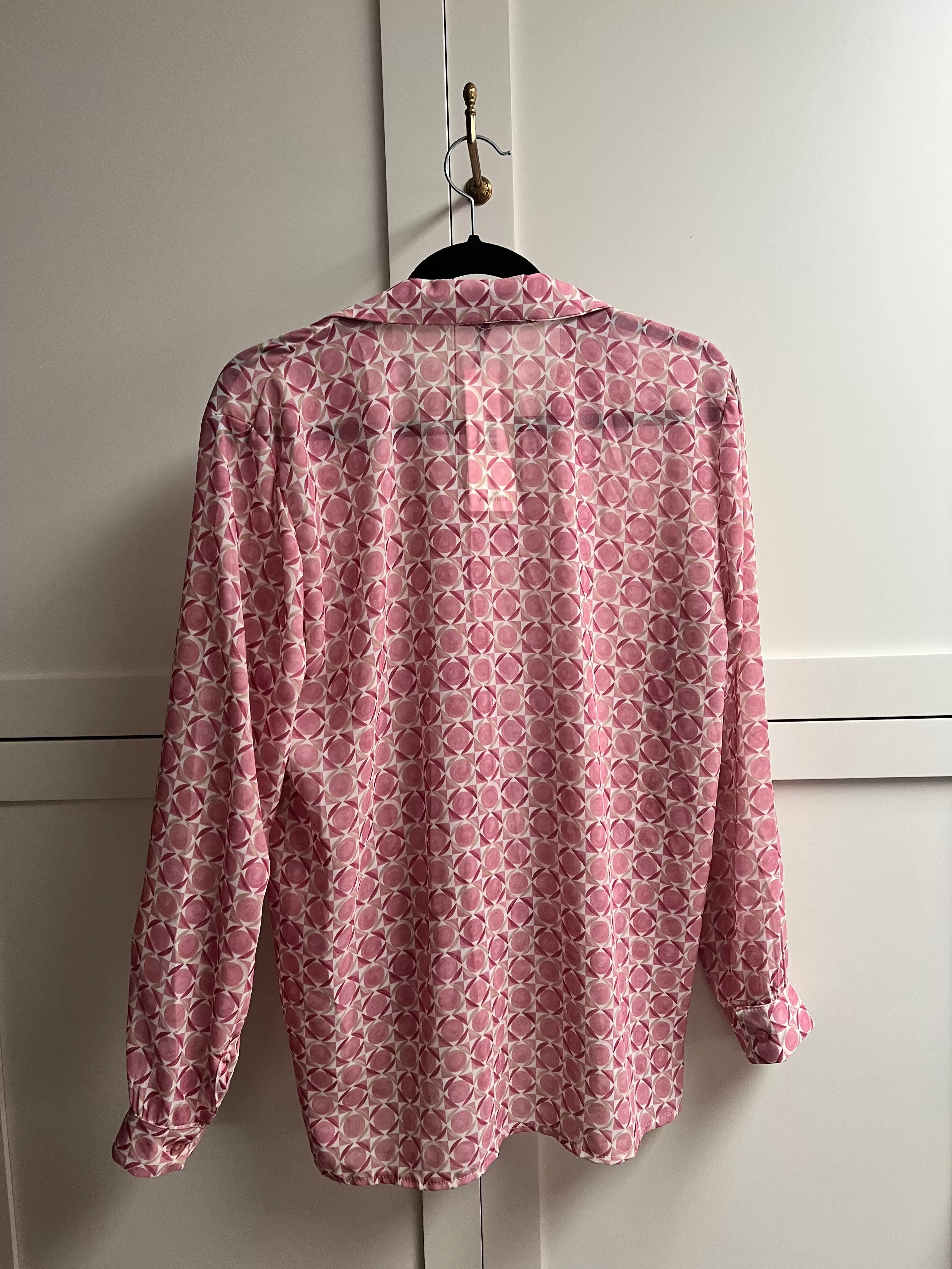 Sheer Blouse | Circles   Squares