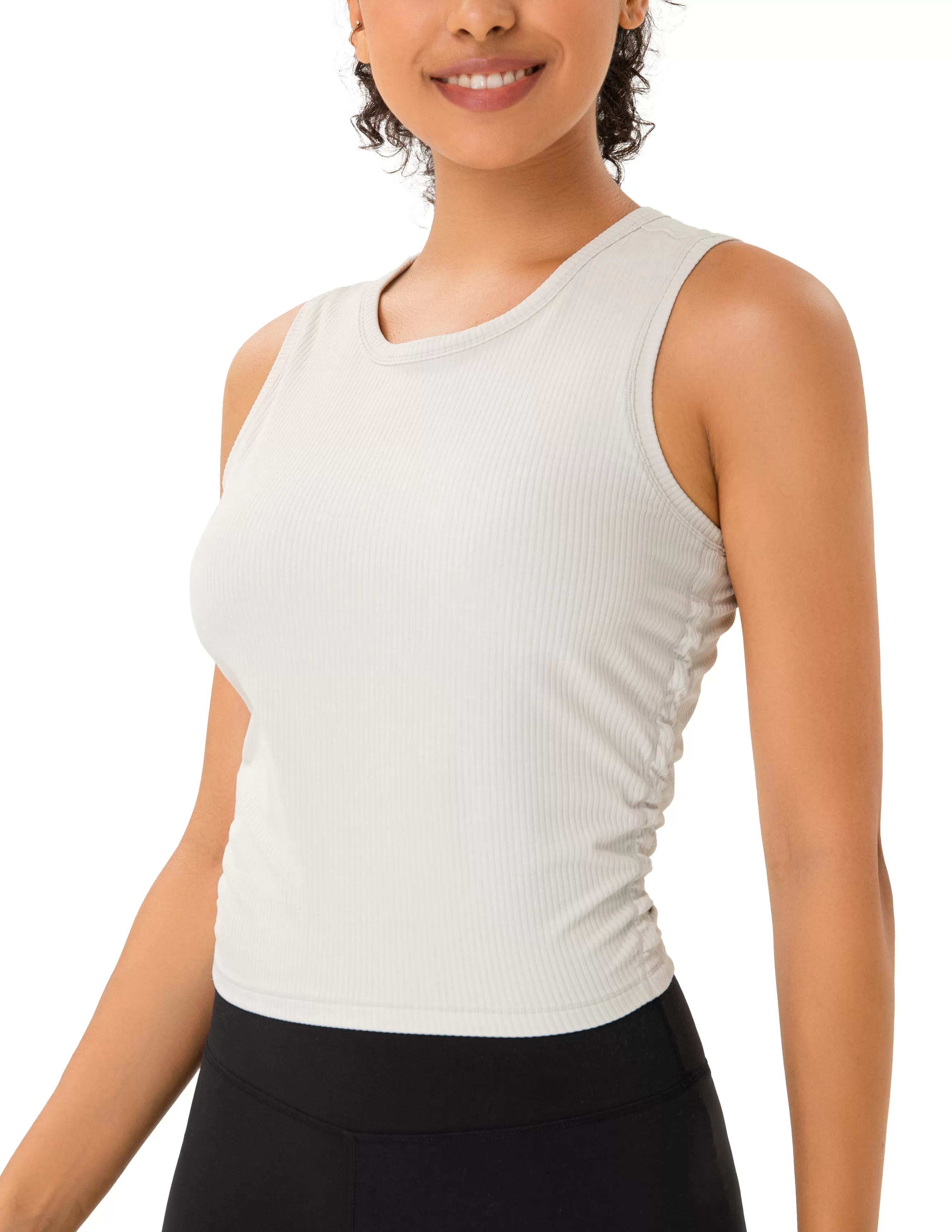 Sleeveless Crew Neck Workout Shirt