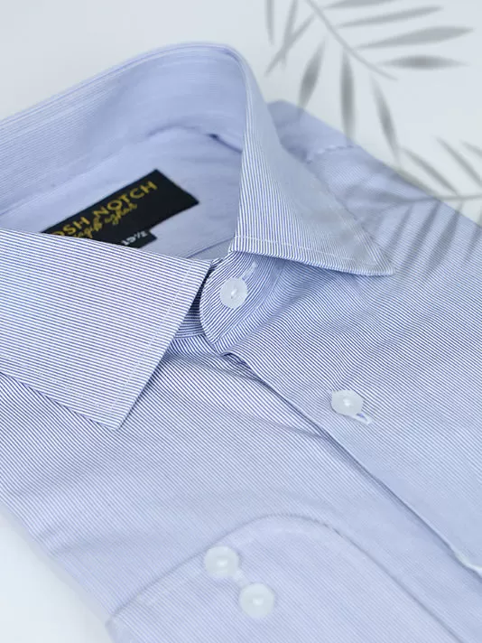 Soft Blue Lining Formal Shirt