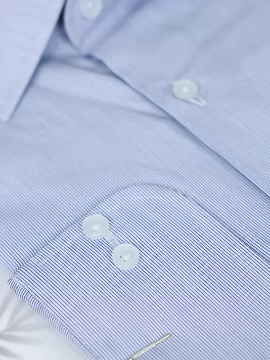 Soft Blue Lining Formal Shirt