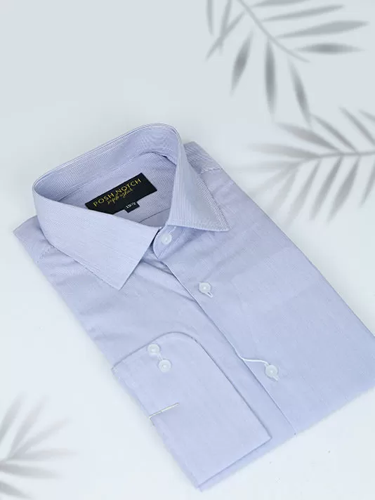 Soft Blue Lining Formal Shirt