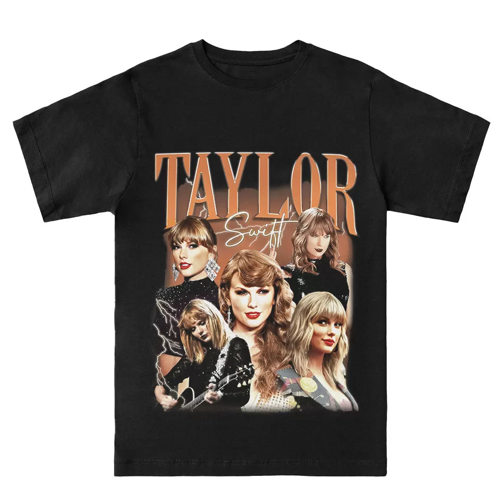 Taylor Swift Grungy Vintage Tee - Black