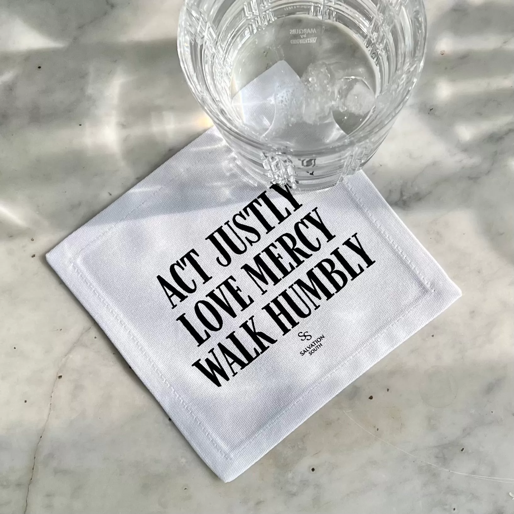 The Act Justly Cocktail Napkin