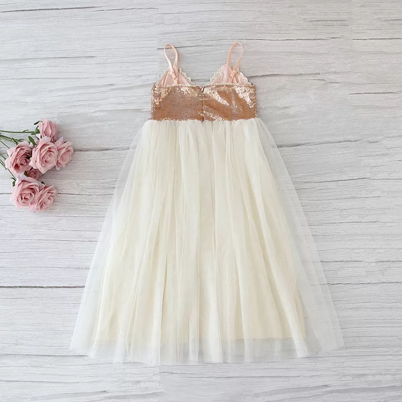 The Ingrid Dress - Rose Gold