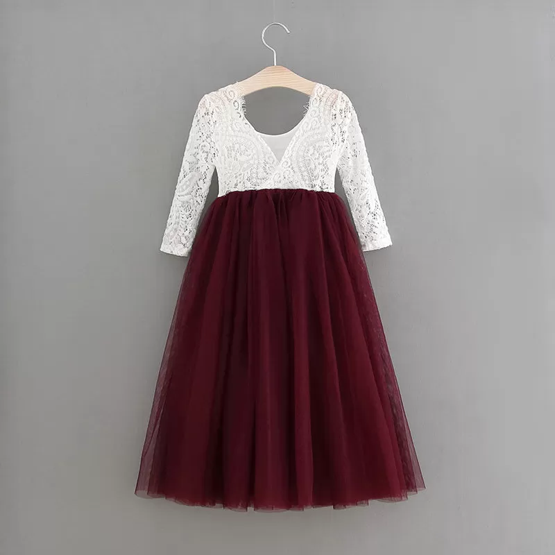 The Jocelyn Dress - Burgundy