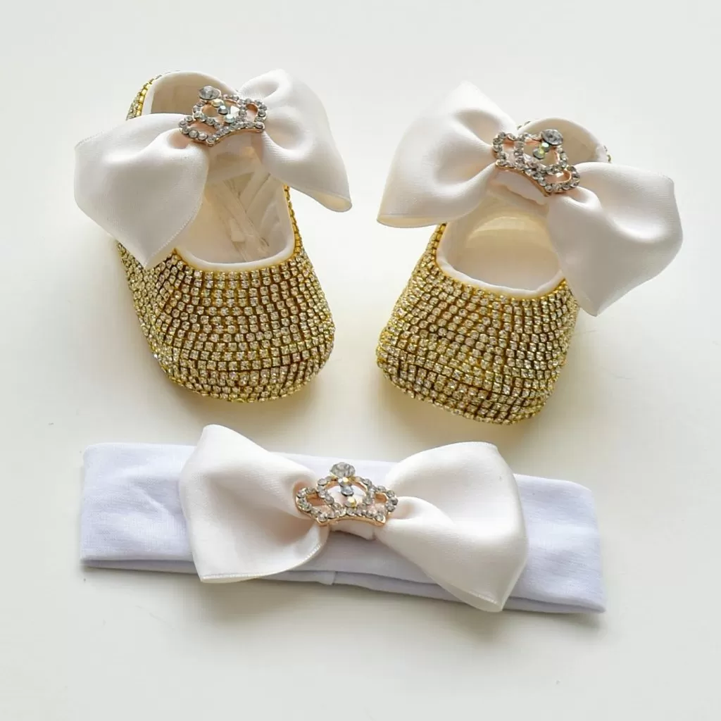 The Queen Swarovski Baby Girl Shoes