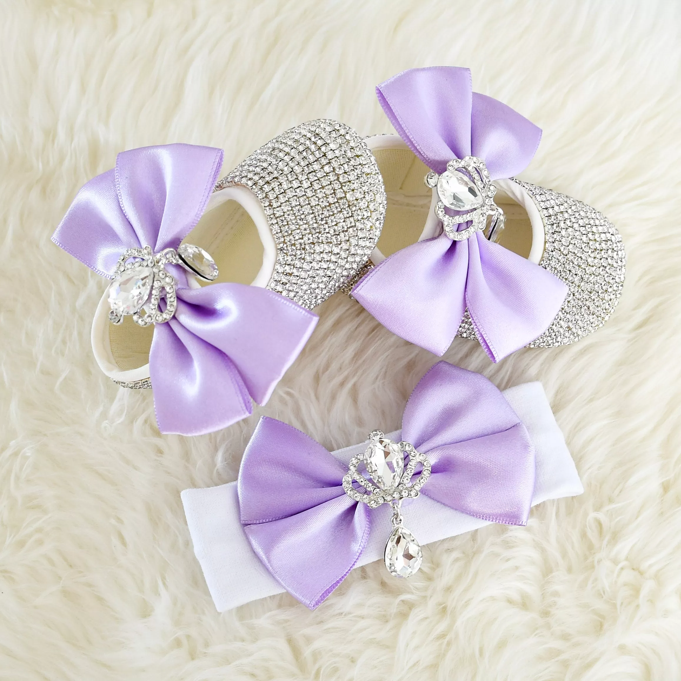 The Queen Swarovski Baby Girl Shoes