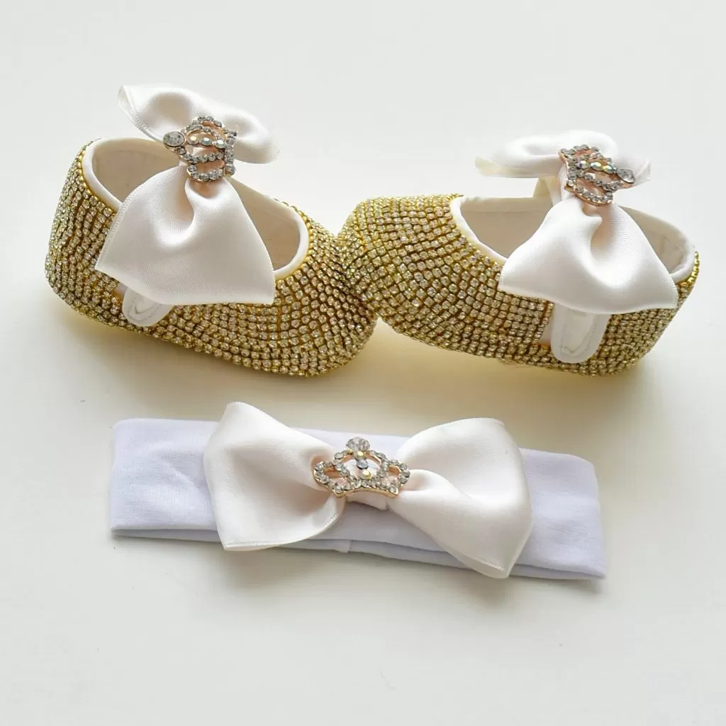 The Queen Swarovski Baby Girl Shoes