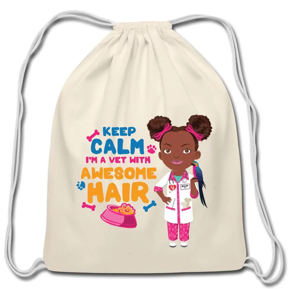 Veterinarian Cotton Drawstring Bag