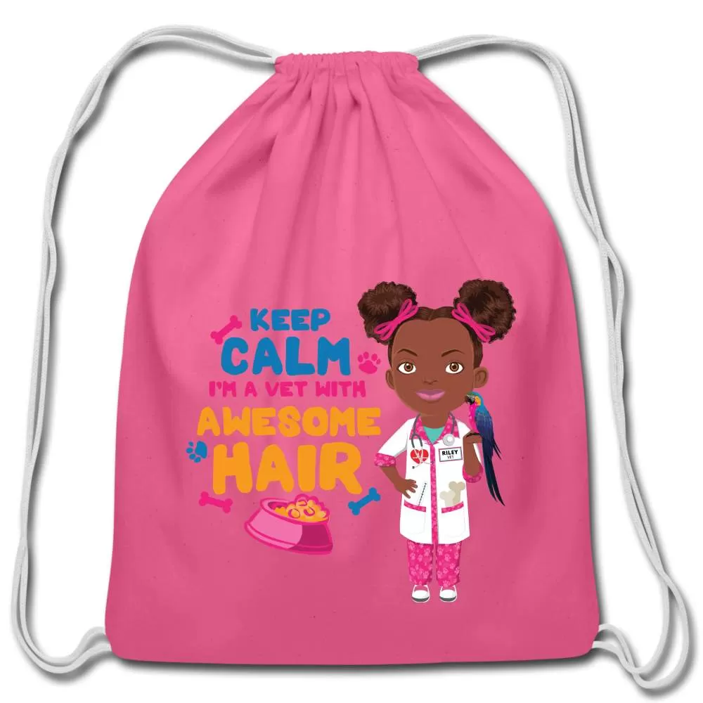 Veterinarian Cotton Drawstring Bag