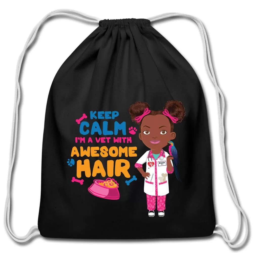 Veterinarian Cotton Drawstring Bag