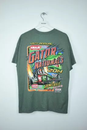 Vintage Amalie Motor Oil NHRA Gatornationals Racing T Shirt Large