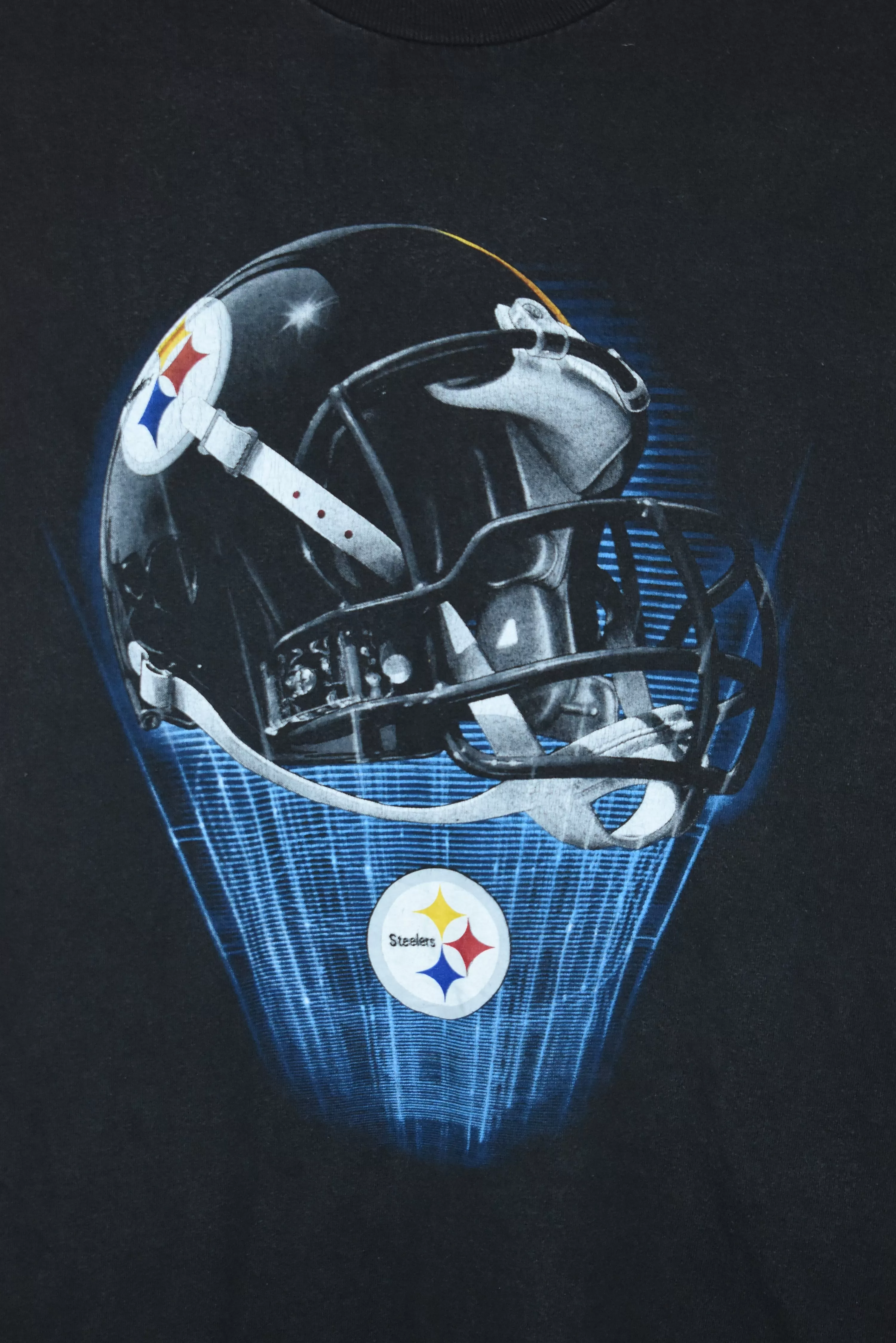 Vintage NFL Steelers Print T Shirt Large