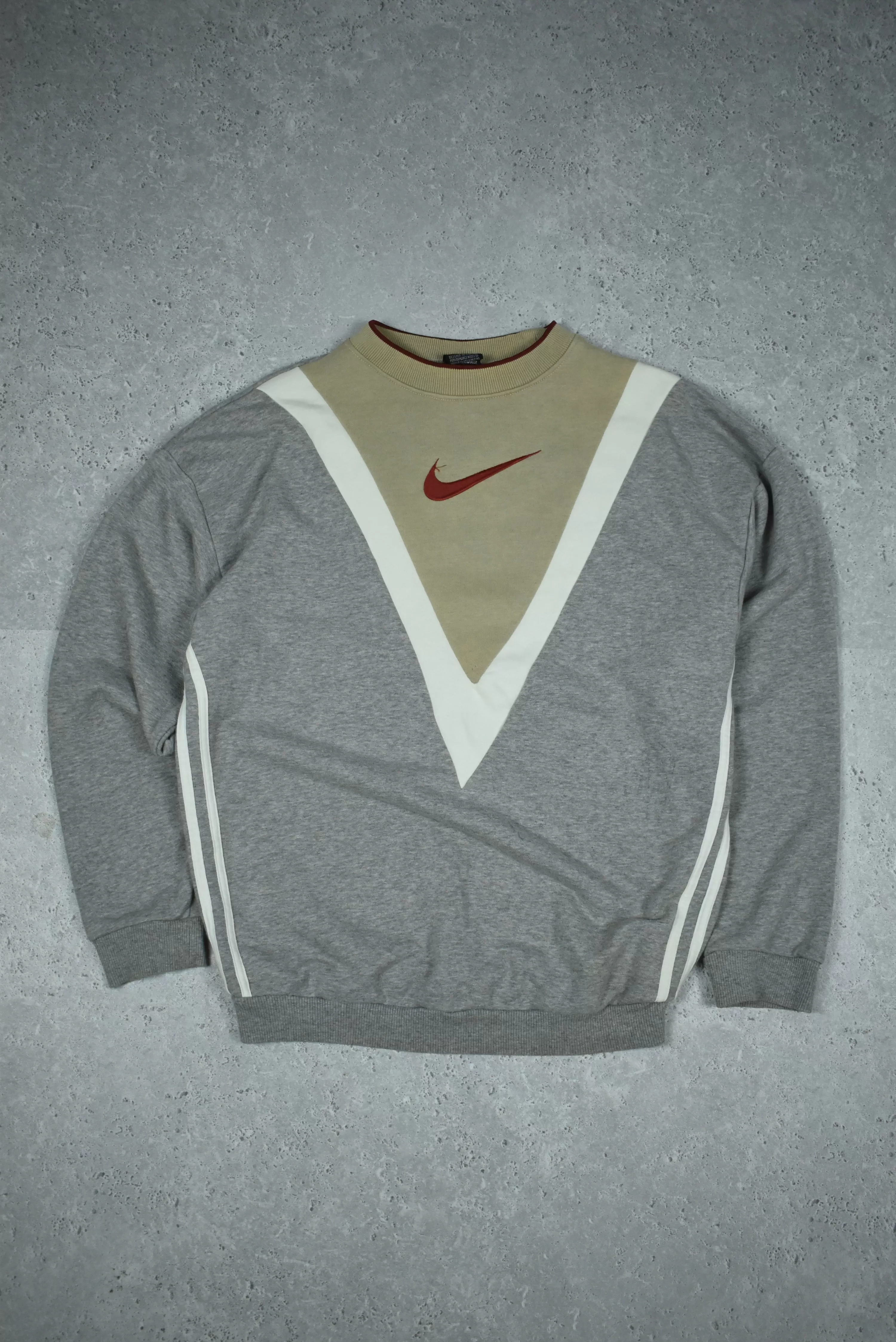 Vintage Nike Embroidered Rework Sweatshirt Medium