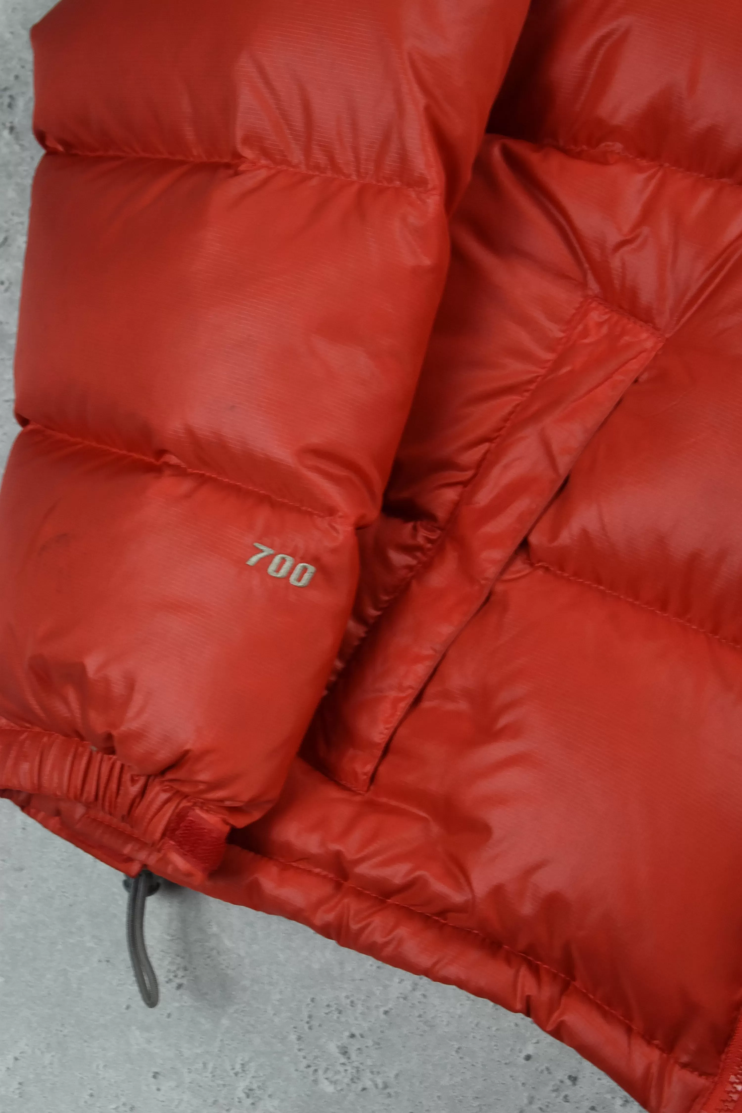 Vintage North Face 700 Nuptse Puffer Red/Blue Medium