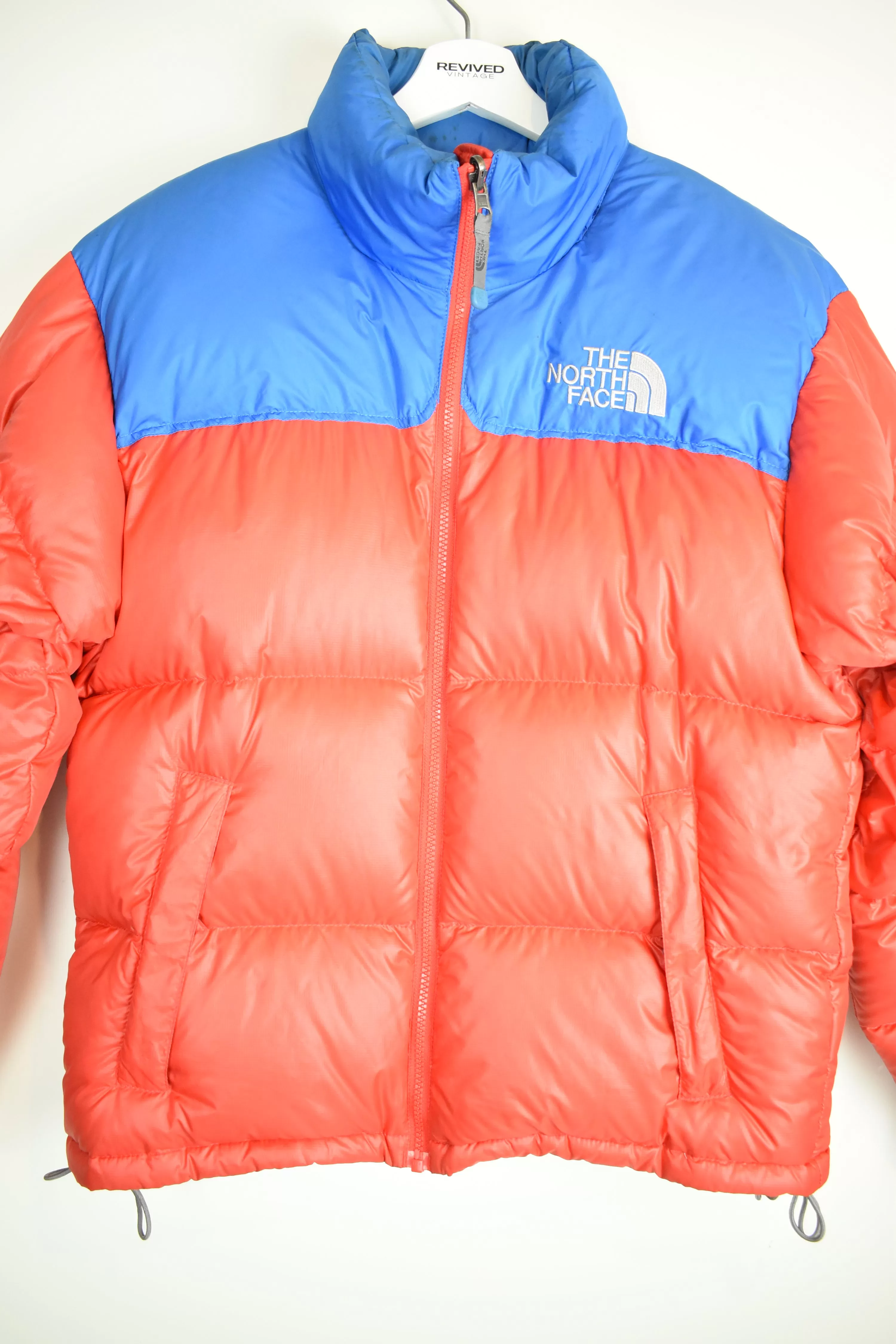 Vintage North Face 700 Nuptse Puffer Red/Blue Medium